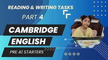 cambridge english Reading and writing part-4 pre A1 Starters|comprehension for Beginners|assessment