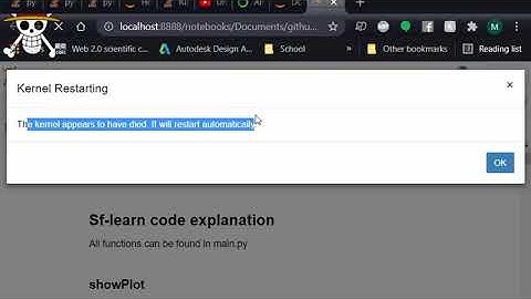 The kernel appears to have died. It will restart automatically. [MATPLOTLIB]