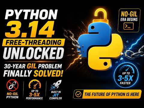 Python 3.14 Free-Threading Unlocked: 30-Year GIL Problem Finally SOLVED | No-GIL JIT Compiler हिंदी