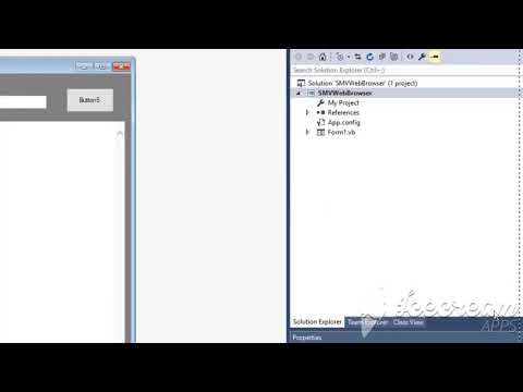 Visual Studio project Mini browser project work
