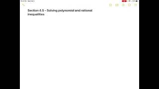 Math 370 - Section 4.5