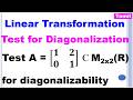 MA25C02 | Diagonalization of Linear Transformation | Test for Diagonalization of a Matrix in Tamil
