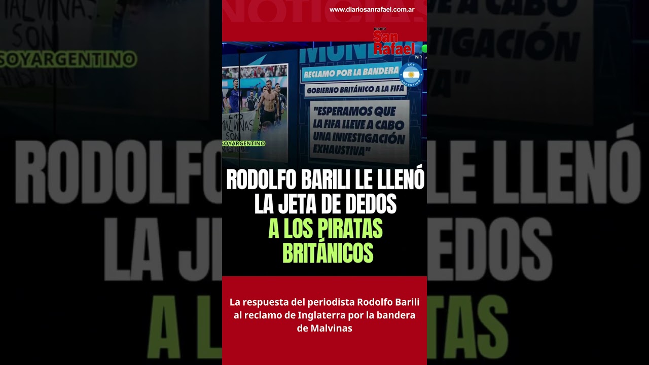 La respuesta del periodista Rodolfo Barili al reclamo de Inglaterra por la bandera de Malvinas