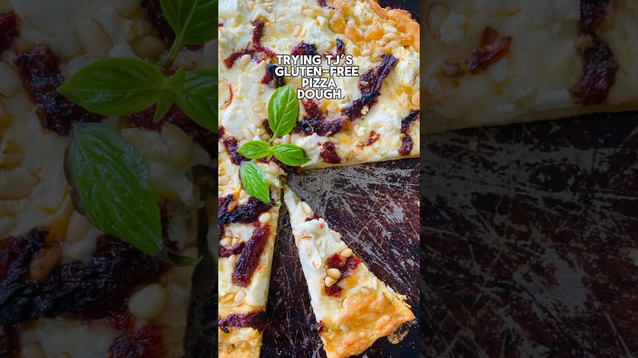 Ready made gluten-free pizza dough review  #shorts  #pizza  #glutenfree #pesto #food