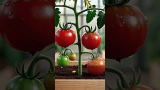 Time-lapse video of tomatoes in the garden. #shorts #timelapse #tomato