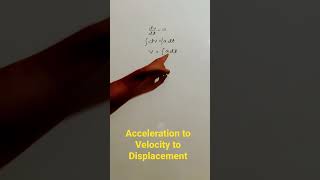 Acceleration to Velocity to Displacement #integration