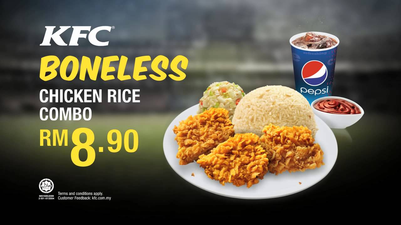 KFC Boneless Rice Combo - YouTube
