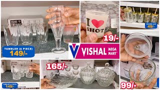 Vishal Mega Mart | Glasswares From 10/- | Cheap Kitchen Organisers & Useful Products | Lockdown Haul