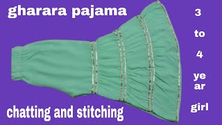Gharara Pajama cutting and stitching 4 and 5 year girl #ghararapajamacuttingandstitching