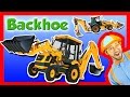 Backhoe excavator for kids  explore a backhoe