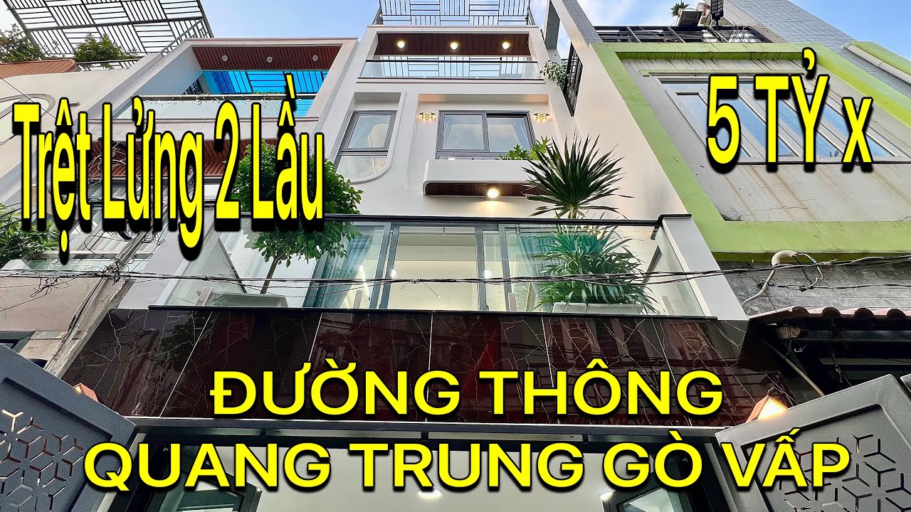 Bán Nhà Gò Vấp 2479} Nhà Trệt Lửng 2 Lầu Giá Hơn 5 Tỷ . Đường Thông Quang Trung Gò Vấp