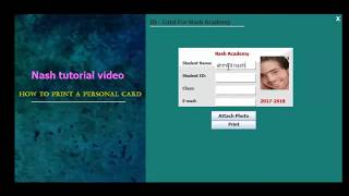 Create and Print ID Personal Card (With Dimensions) Using Java NetBeans