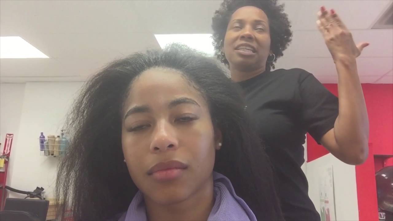 Aaliyah's Hairstyle on Natural Hair - YouTube