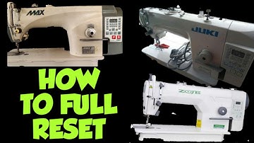 HOW TO RESET MAX -979/JUKI DDL-8700B/ZOJE PLAIN MACHINE