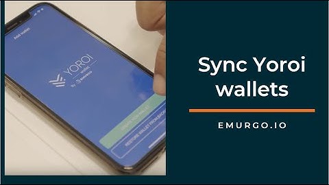 Yoroi Tutorial - Sync Mobile Wallet w/ Browser Wallet