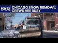 Chicagoland snow removal crews are busy