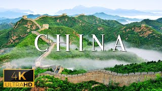 FLYING OVER CHINA (4K UHD) - Relaxing Music With Stunning Beautiful Nature Video For Stress Relief