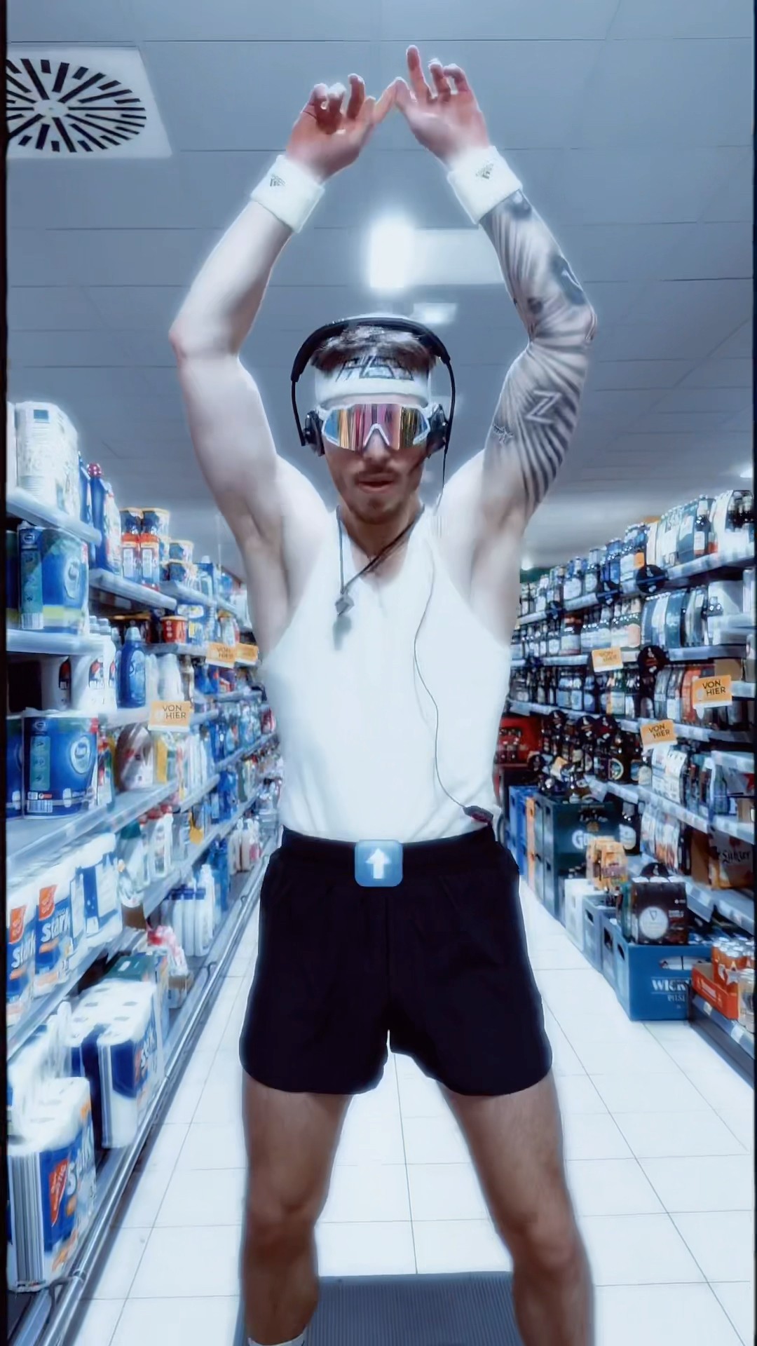 Supermarkt Workout ? #gym #aerobic #fitness #power #funny #supermarket #foryou #fürdich #lustig