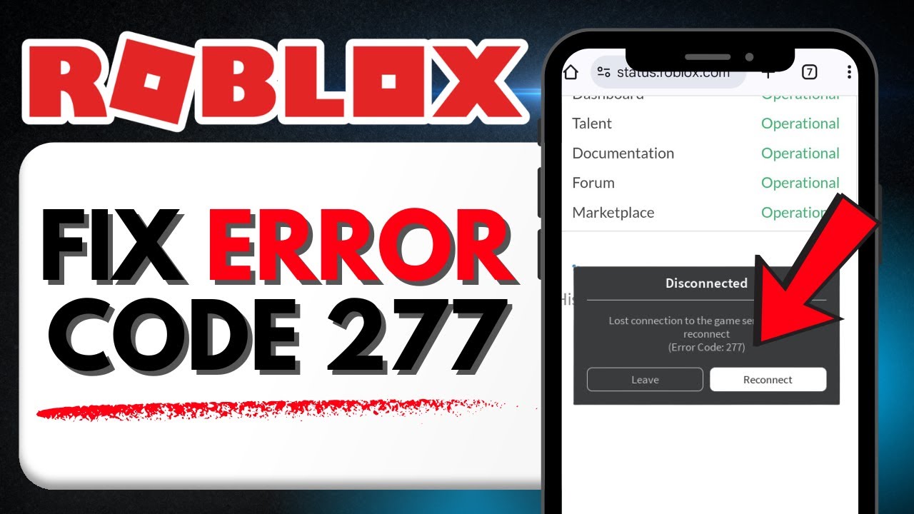 How To Fix Roblox Error Code 277 (2026 Updated Guide) - YouTube