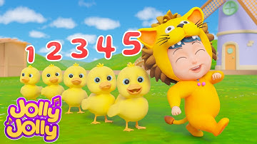 Five Little Ducks with Children + More | Jolly Jolly - Learn and Play - Nursery Rhymes