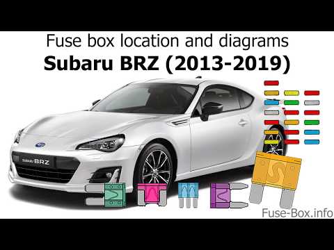 Fuse box location and diagrams: Subaru BRZ (2013-2019)