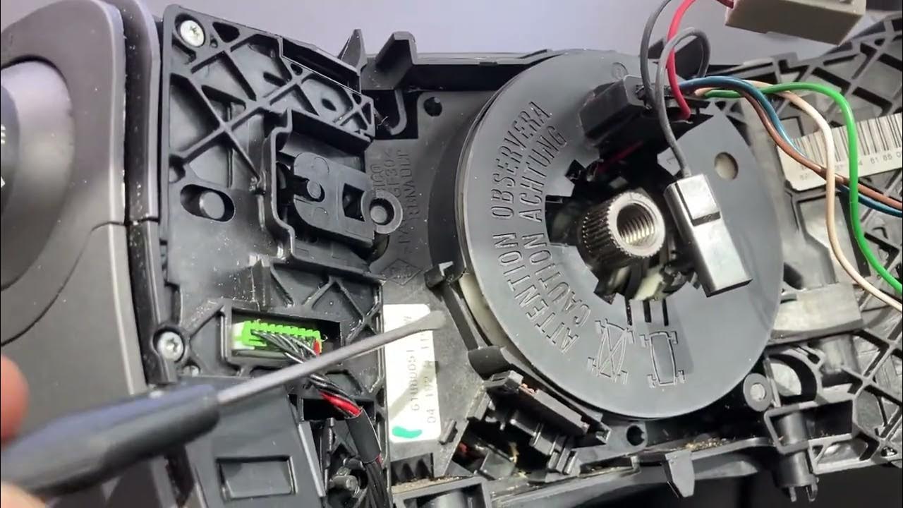 Renault Megane Scenic Mk2 SRS fault steering wheel YouTube