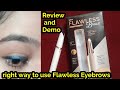 *New* Flawless Eyebrows Review and How to Use // No Pain No Cut // #Eyebrows #Flawlessbrows