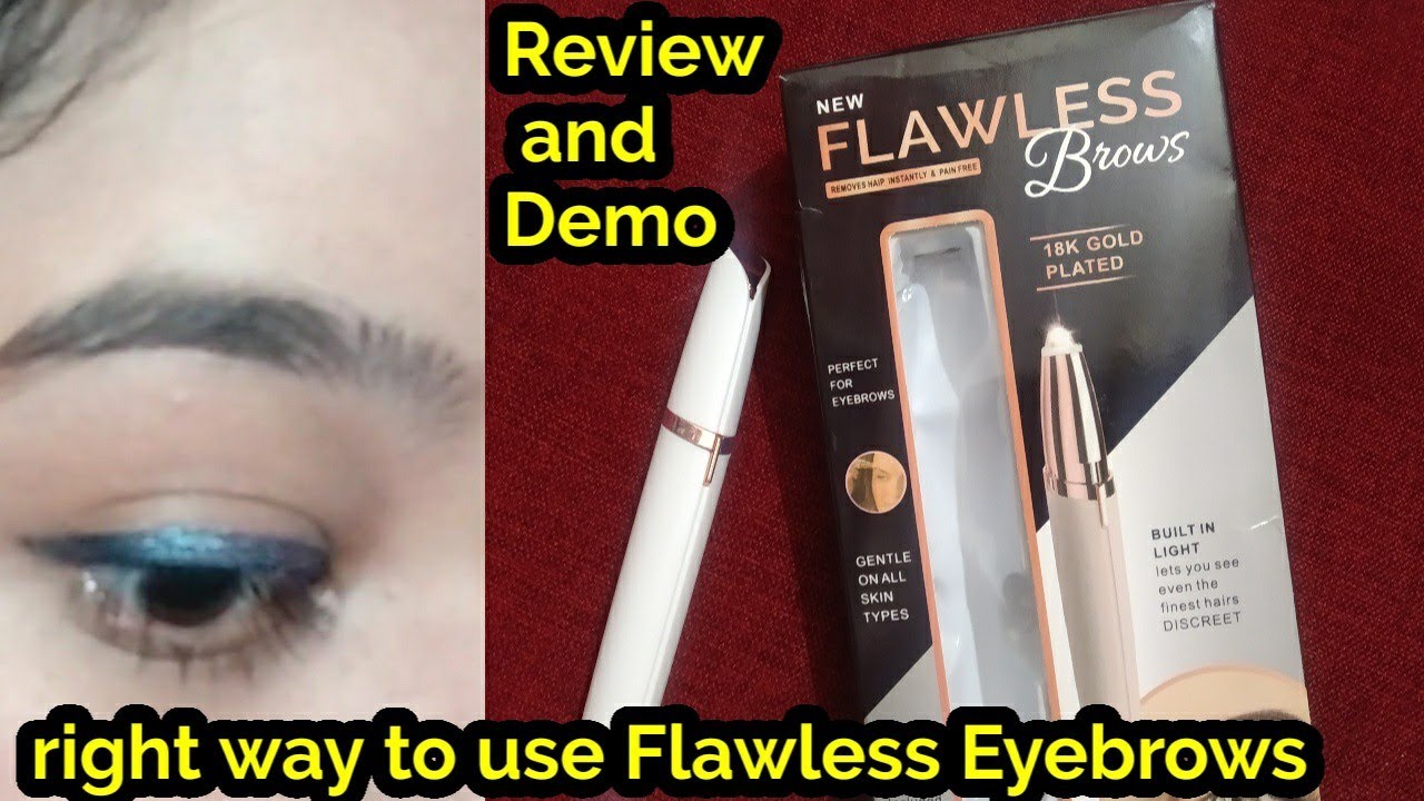 *New* Flawless Eyebrows Review and How to Use // No Pain No Cut // 