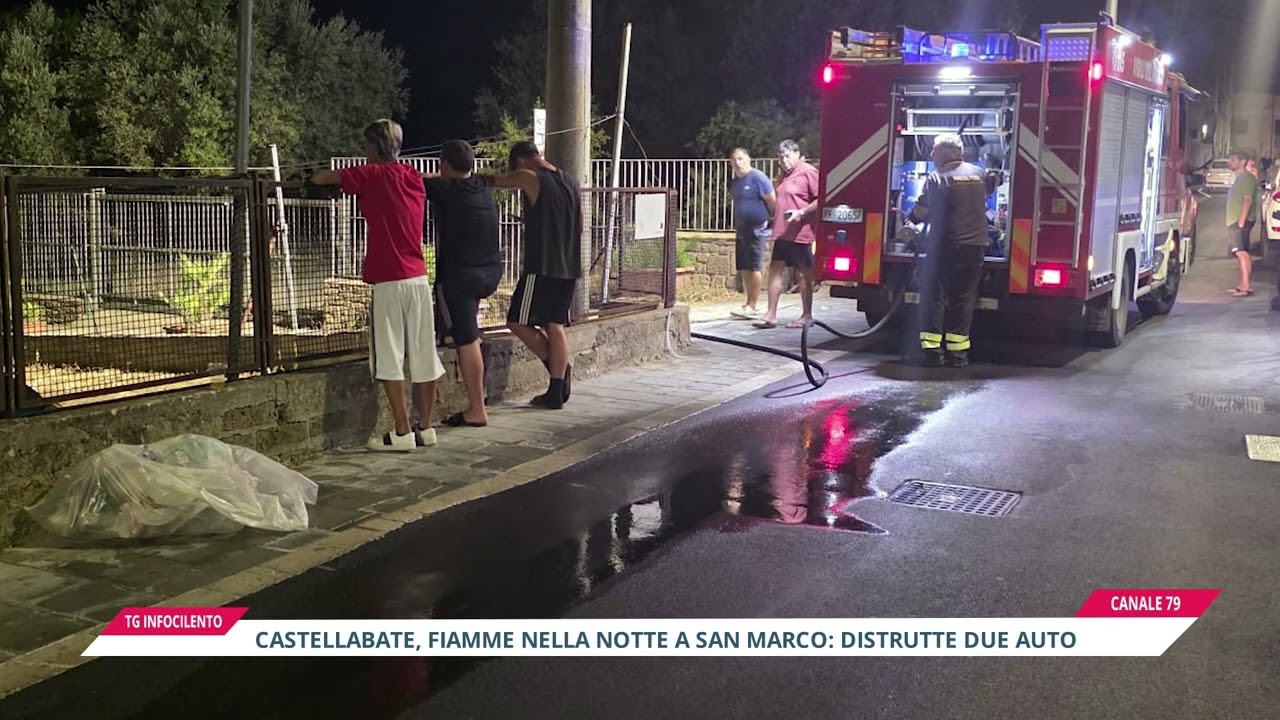 Castellabate, fiamme nella notte a San Marco: distrutte due auto