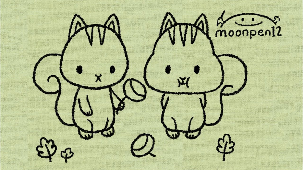 かわいい リアルな りすの絵の描き方30選 秋冬動物イラスト リス Handful ハンドフル