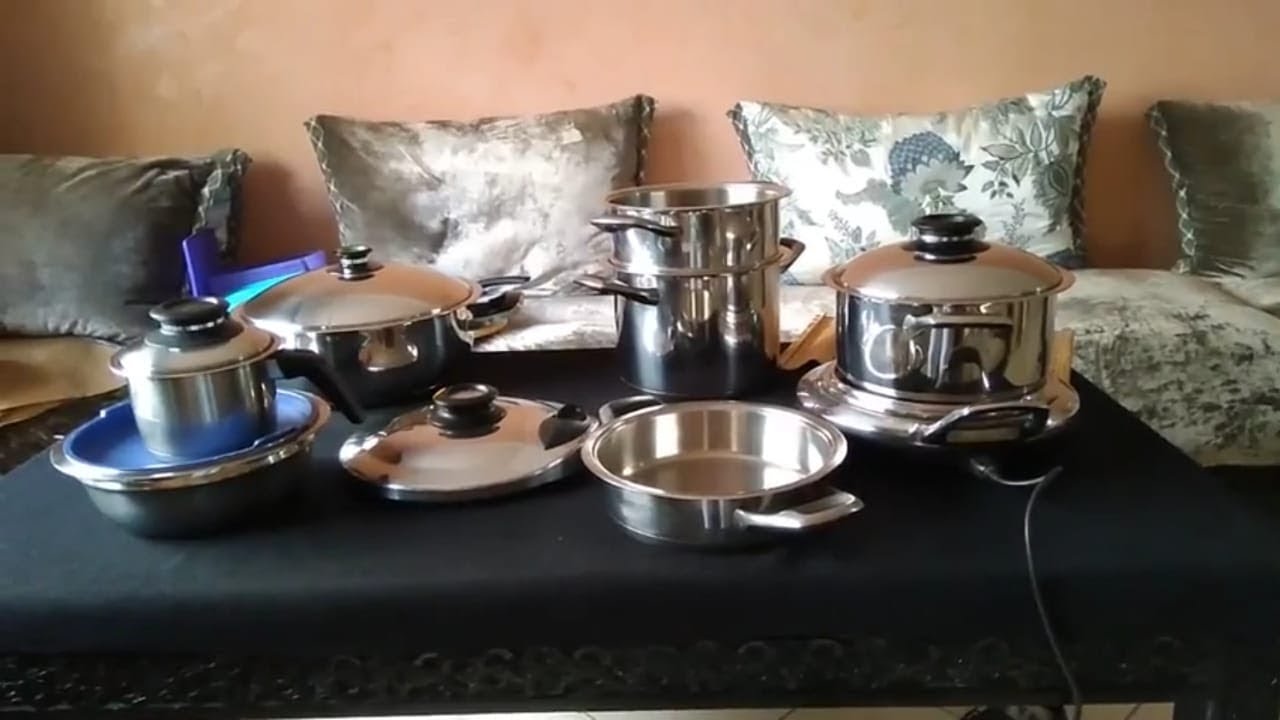 اواني AMC الصحية الباهظة الثمن التي نصح بها الذكتورالفايد ونبيل العياشي ثمنها 30 الف درهم