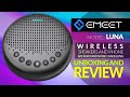 eMeet Luna Wireless Speakers Phone Unboxing and Review