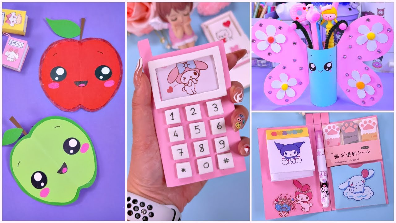 KENDİN YAP – SEVECEĞİNİZ SEVİMLİ OKUL MALZEMELERİ FİKİRLERİ