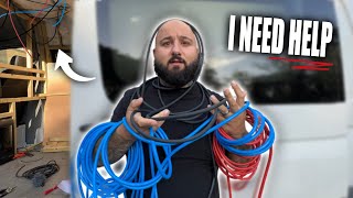 Greg Virgoe SAVED THE DAY !! Installing The Electrics Pt.1 | Mobile Barbershop Van Build