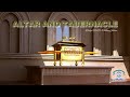 Altar and tabernacle   with bishop oo anthony johnson