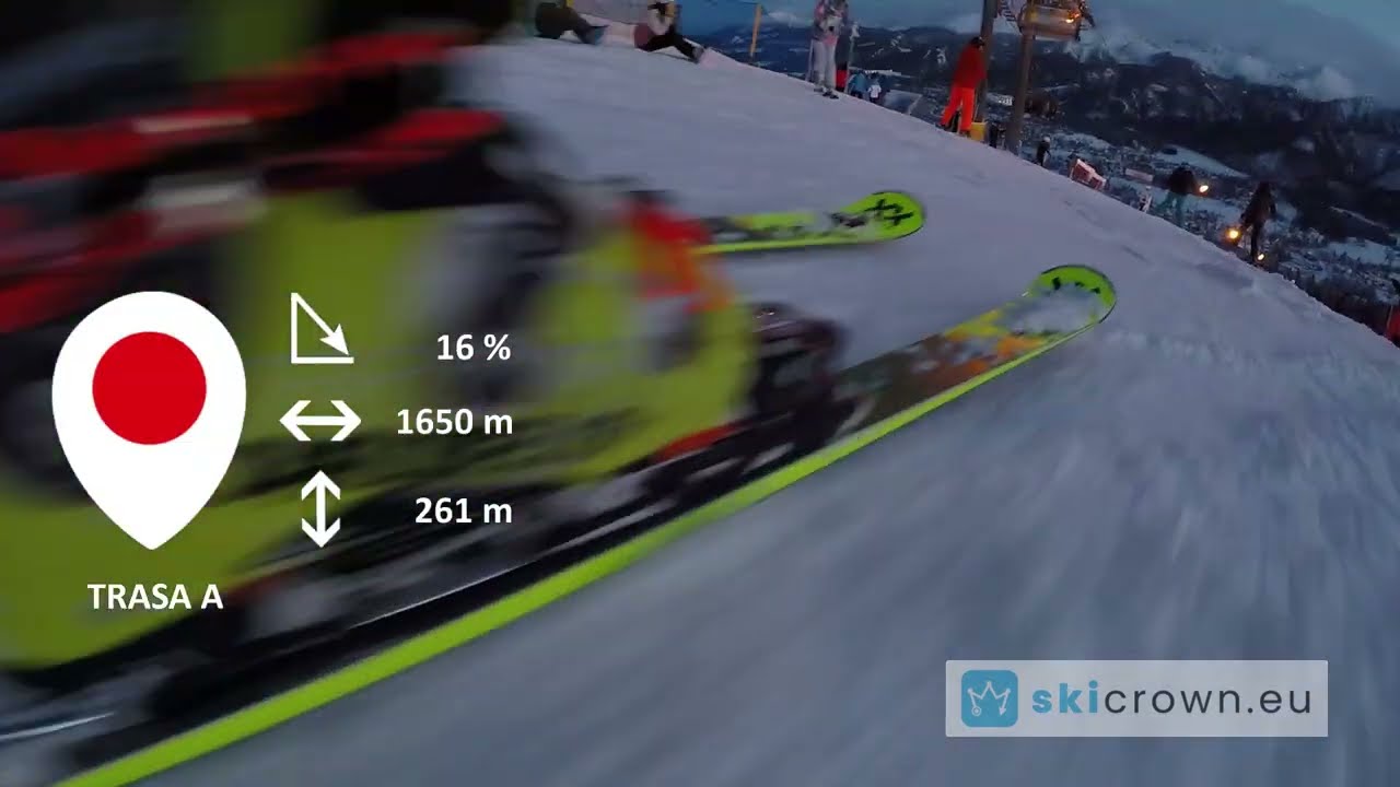 Polana Szymoszkowa Zakopane / trasa A, cały zjazd