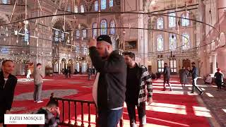 Images from Inside the Fatih Mosque and Fatih Sultan Mehmet Tomb in Istanbul