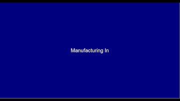 Manufacturing In Transactions
