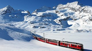 ШВЕЙЦАРИЯ 🇨🇭BERNINA EXPRESS 🚇 ПОЕЗД ЧЕРЕЗ АЛЬПЫ В ИТАЛИЮ 🏔 #travel #жизнь #путешествия #зож