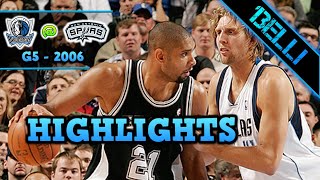 Mavs @ Spurs Highlights G5 Playoffs 2006 (Live?F.Tranquillo e F.Buffa) MerciTony