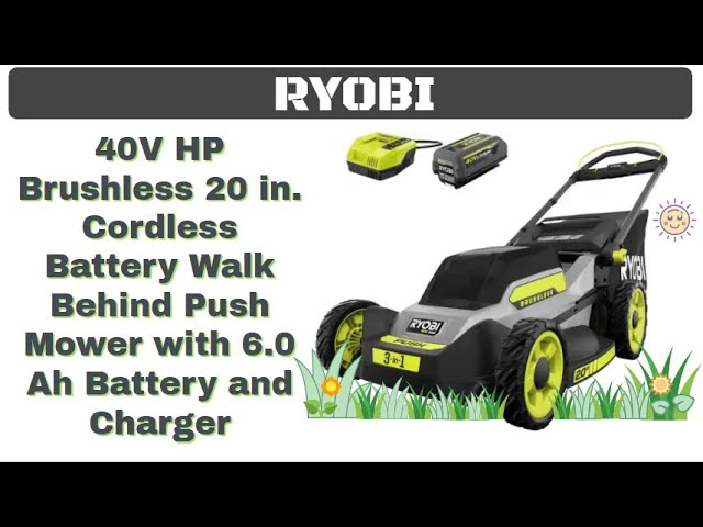 RYOBI 40V HP Brushless 20 in. Cordless Battery Walk Behind Push Mower( ·  DISCOUNT BROS