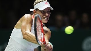 Angelique Kerber vs Simona Halep  | 2016 WTA Finals Singapore Highlights