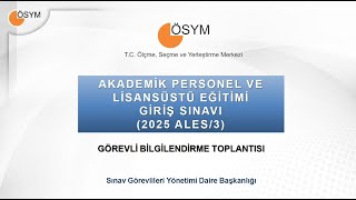 2025 Ales 3 Görevli Eğitim Sunumu