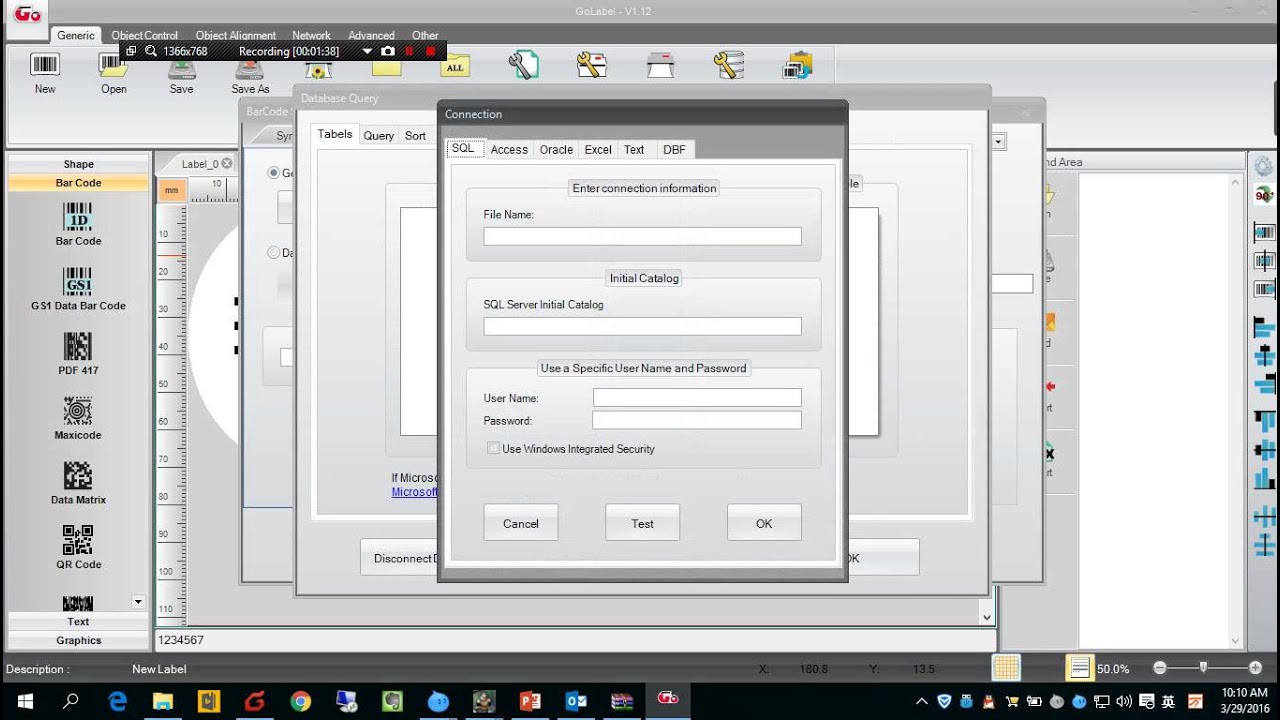 Free Golabel Barcode Software video YouTube