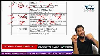 CA Foundation May 2026 Exam Accounting Question Paper Solved by CA CS Harish A Mathariya