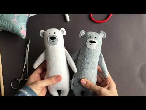 Скандинавские мишки из фетра #1 | Легкий пошив | Scandinavian Felt Bears Sewing