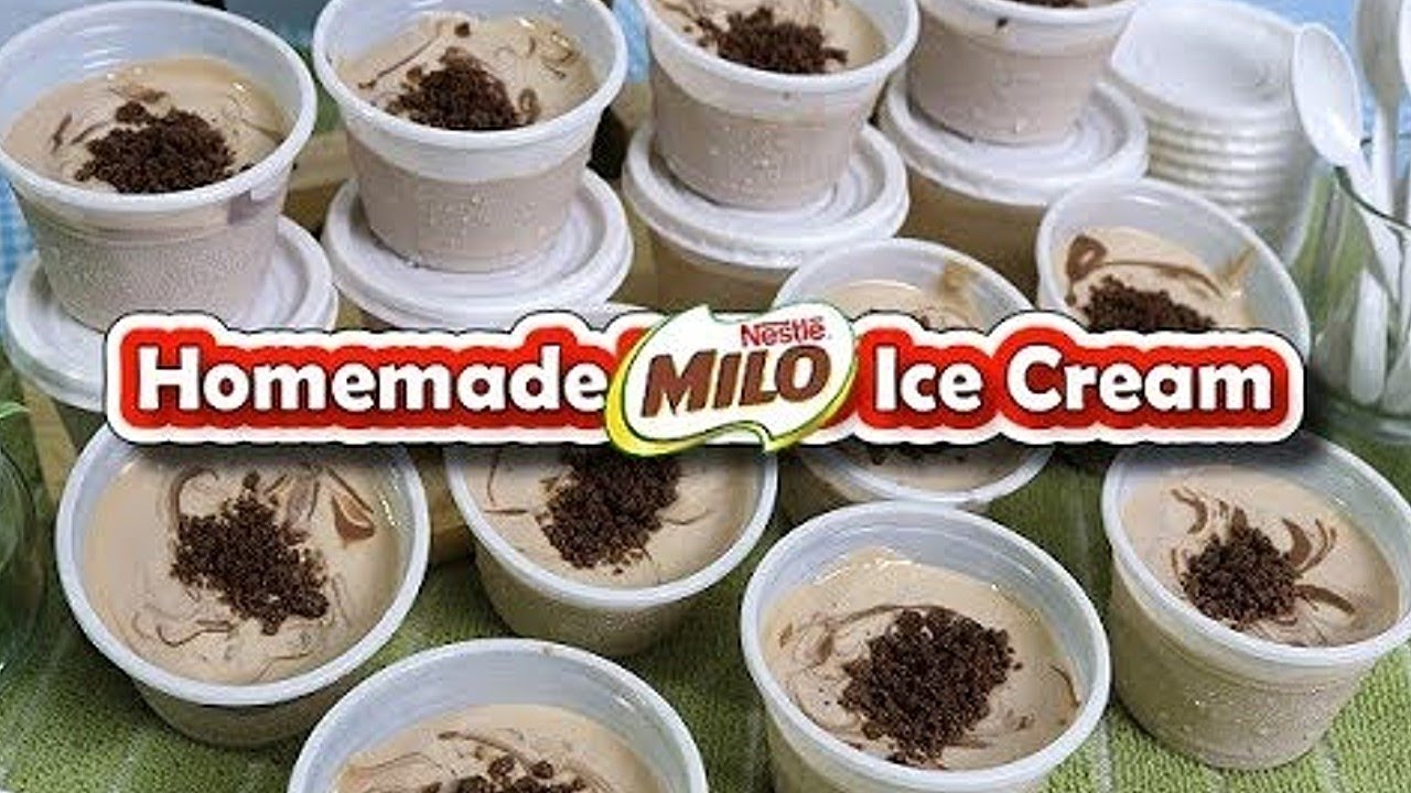 Milo Ice Cream in a Cup Recipe (No Ice Cream Maker) YouTube Milo Ice Cream in a Cup Recipe (No Ice Cream Maker) YouTube