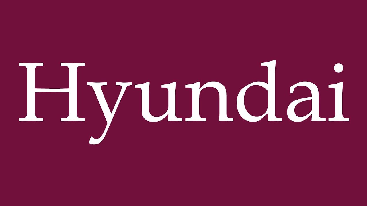How to Pronounce ''Hyundai'' Correctly in German - YouTube