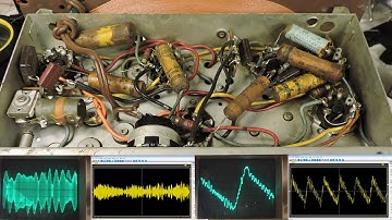 Analog & Digital Oscilloscope Comparison on Tube AM Radio