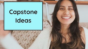 Ideas for Capstone Project | Master